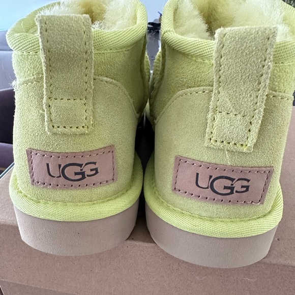 UGG Classic Ultra Mini in Yellow. New, with tags and box. - Picture 5 of 7